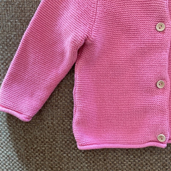 Manor Baby Pink Knit Cardigan Sweater 6 Months - Picture 5 of 7